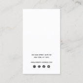 ロゴカスタムネックレスとスタッドイヤリングホルダーの追加 名刺 (裏面)