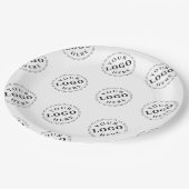 ロゴカスタムパターン付き紙9インチプレート ペーパープレート (アングル)