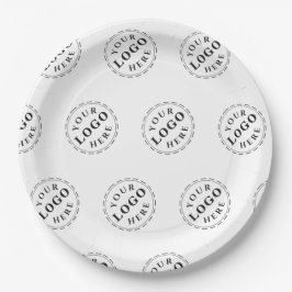 ロゴカスタムパターン付き紙9インチプレート ペーパープレート