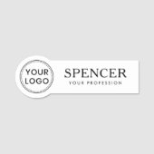 ロゴカスタムビジネススタッフ従業員あらゆる色 名札 (正面)