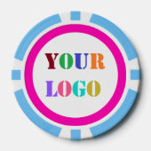 ロゴカスタムビジネストランプのポーカーチップの色を選択 ポーカーチップ (正面)