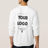 ロゴカスタムビジネスマーケティング スウェットシャツ (裏面)