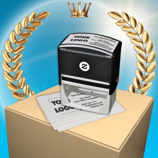 ロゴカスタムビジネスマーケティング セルフインキングスタンプ