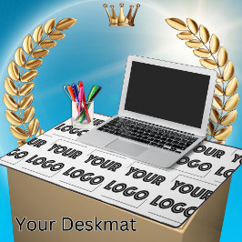 ロゴカスタムビジネスマーケティング デスクマット