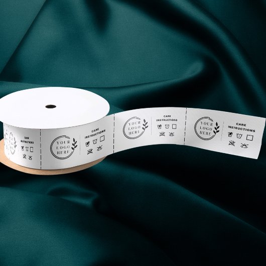 ロゴカスタムビジネス衣料気にのラベル サテンリボン