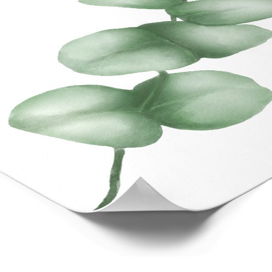 ロゴカスタムフォト会社の葉メリークリスマス ポスター (角)