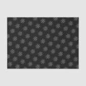 ロゴカスタムブラックティッシュペーパー業包装 薄葉紙 (正面)