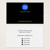 ロゴカスタムブラックブレスレットディスプレイの追加 (正面&裏面)