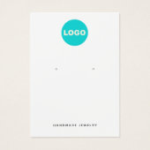 ロゴカスタムホワイトイヤリング表示ホルダーの追加 (正面)