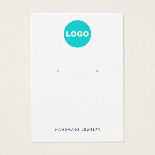 ロゴカスタムホワイトイヤリング表示ホルダーの追加 (正面)