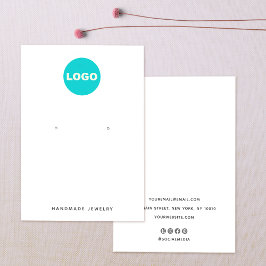 ロゴカスタムホワイトイヤリング表示ホルダーの追加