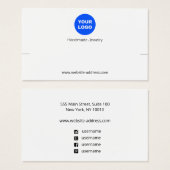 ロゴカスタムホワイトブレスレットディスプレイの追加 (正面&裏面)