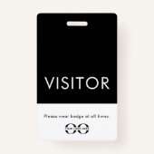 ロゴカスタム付きスクールビジターバッジ バッジ (正面)