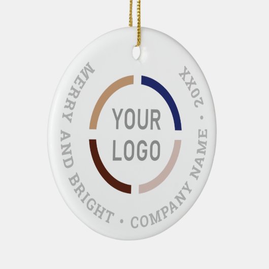 ロゴカスタム付きホワイトオーナメント セラミックオーナメント (右)