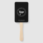 ロゴカスタム付き宣伝用ハンドファン |黒 ハンドファン (裏面)