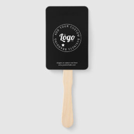 ロゴカスタム付き宣伝用ハンドファン |黒 ハンドファン