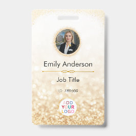 ロゴカスタム付き従業員の写真名バッジ バッジ