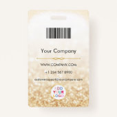 ロゴカスタム付き従業員の写真名バッジ バッジ (裏面)