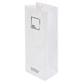 ロゴカスタム付き抱き枕ワイン ワインギフトバッグ (裏面アングル)