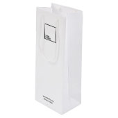 ロゴカスタム付き抱き枕ワイン ワインギフトバッグ (正面アングル)