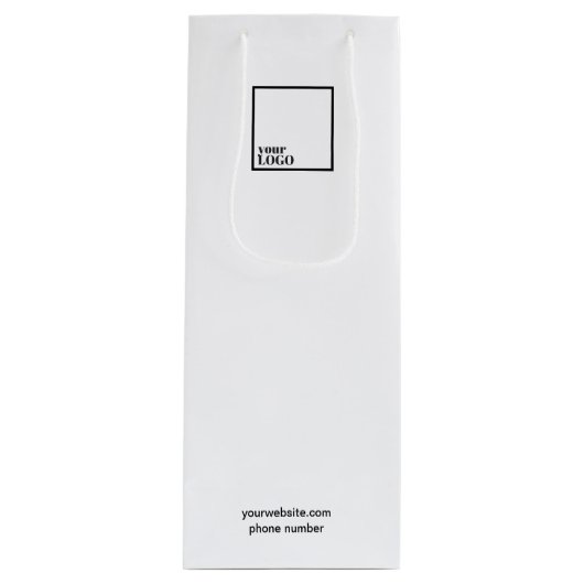 ロゴカスタム付き抱き枕ワイン ワインギフトバッグ (正面)