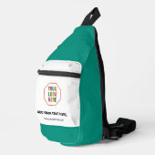 ロゴカスタム付き業務用スリングバッグ スリングバッグ (右コーナー)