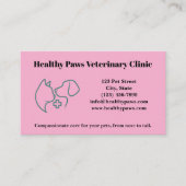 ロゴカスタム付き獣医クリニックの名刺 名刺 (正面)