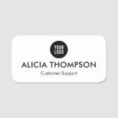 ロゴカスタム付き磁気名タグ 名札 (正面)