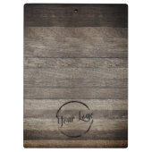 ロゴカスタム付きWoodgrainクリップボード クリップボード (裏面)