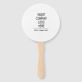 ロゴカスタム会社のプロモーションマーケティング ハンドファン (裏面)