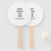 ロゴカスタム会社のプロモーションマーケティング ハンドファン (正面&裏面)