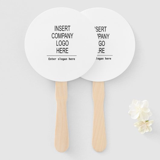 ロゴカスタム会社のプロモーションマーケティング ハンドファン (正面&裏面)