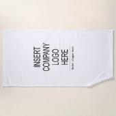 ロゴカスタム会社のプロモーションマーケティング ビーチタオル (正面)