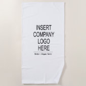 ロゴカスタム会社のプロモーションマーケティング ビーチタオル (正面)