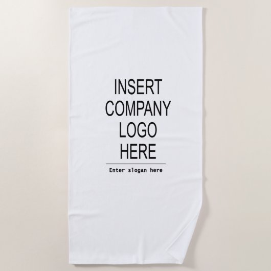 ロゴカスタム会社のプロモーションマーケティング ビーチタオル (正面)