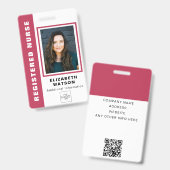 ロゴカスタム会社の会社イベントIDが不正なQRコード バッジ (正面＆裏面)