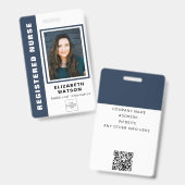 ロゴカスタム会社の会社イベントIDが不正なQRコード バッジ (Front & Back)