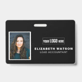 ロゴカスタム会社の従業員IDQRコード バッジ (表面)