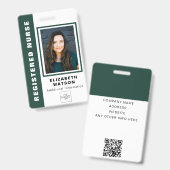 ロゴカスタム会社のIDを持つQRコードイベント バッジ (正面＆裏面)