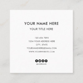 ロゴカスタム円のプロフェッショナル白丸を追加 スクエア名刺