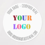 ロゴカスタム写真Webサイト名の情報ラベル ラベル (デザイン1)