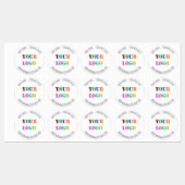 ロゴカスタム写真Webサイト名の情報ラベル ラベル (シート)