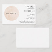 ロゴカスタム名刺の前面 名刺 (正面/裏面)