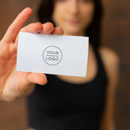 ロゴカスタム名刺 – 任意の色の背景 名刺