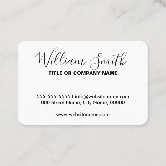 ロゴカスタム名刺 – 任意の色の背景 名刺 (裏面)