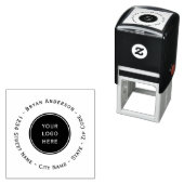 ロゴカスタム差出人住所の自己印鑑 セルフインキングスタンプ (インサイチュ)