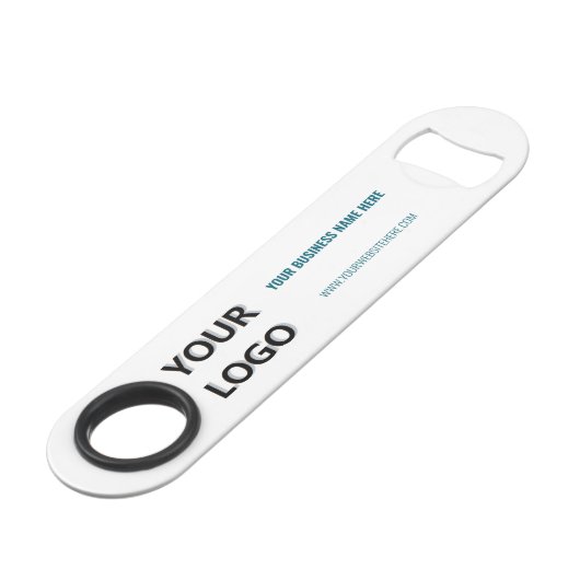 ロゴカスタム文字とQRコードバー鍵テンプレート スピード栓抜き (正面アングル)