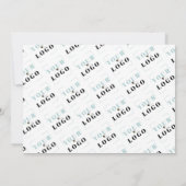 ロゴカスタム文字タイル(白)横 ノートカード (裏面)