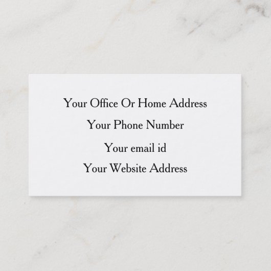 ロゴカスタム文字フォト白黒シンプル 名刺 (裏面)