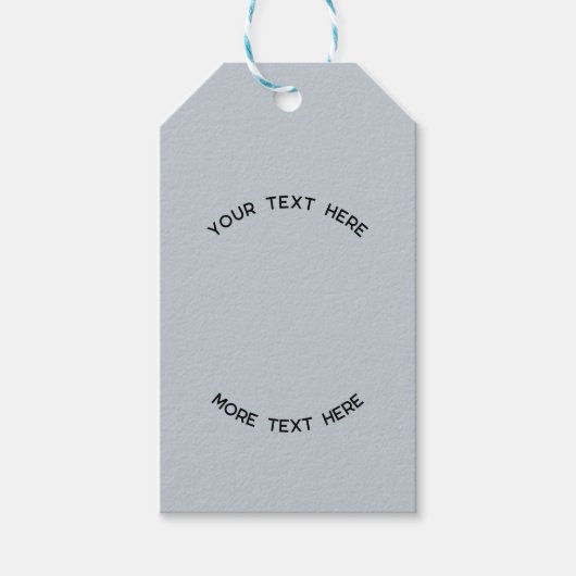 ロゴカスタム文字ブルービジネス価格製品または ギフトタグ (正面)